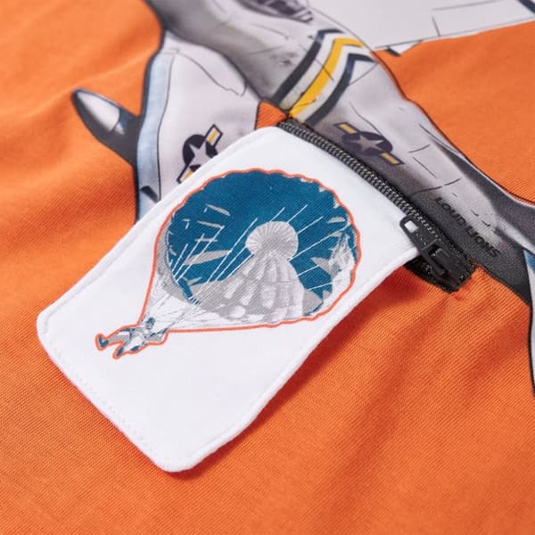 vidaXL T-shirt med långa ärmar för barn mörk orange 104