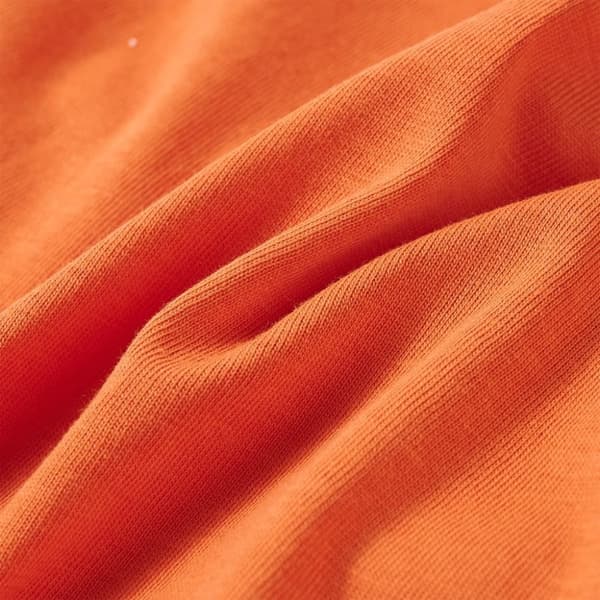vidaXL T-shirt med långa ärmar för barn mörk orange 104