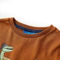 Miniatyrbild 3 av 8: vidaXL T-shirt med långa ärmar för barn konjaksbrun 116