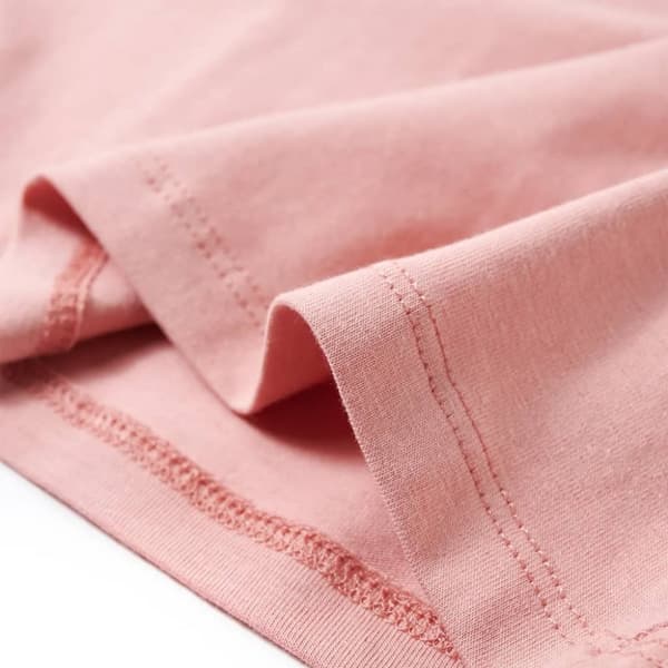vidaXL T-skjorte for barn med lange ermer rosa 116