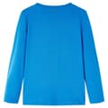 Miniatyrbillede 2 af 7: vidaXL Langærmet T-shirt til børn str. 104 koboltblå