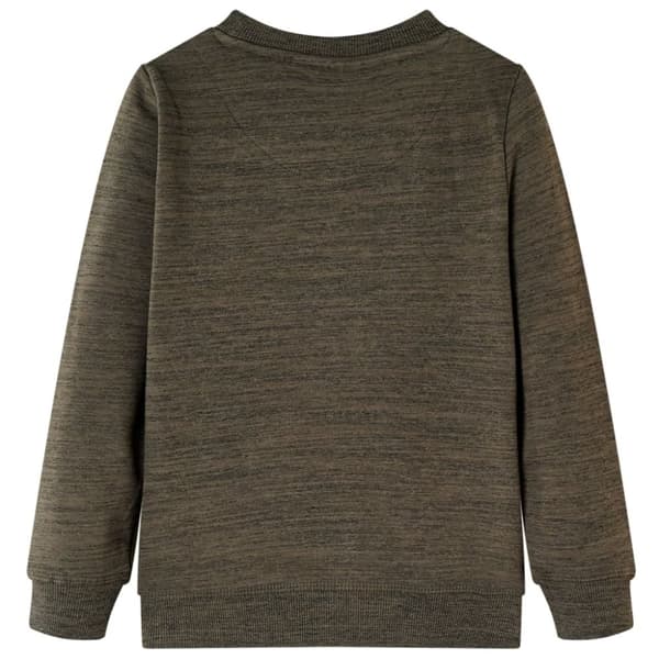 vidaXL Lasten collegepaita meleerattu tumma khaki 92