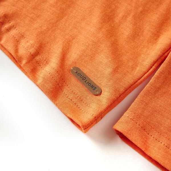 vidaXL Langærmet T-shirt til børn str. 116 cm orange