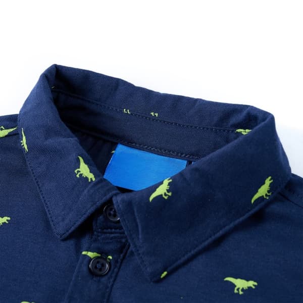 vidaXL T-shirt för barn marinblå 140