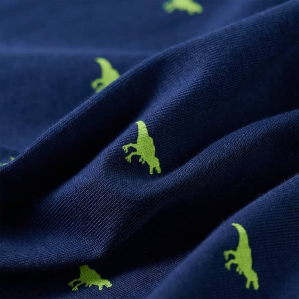 vidaXL T-shirt för barn marinblå 140