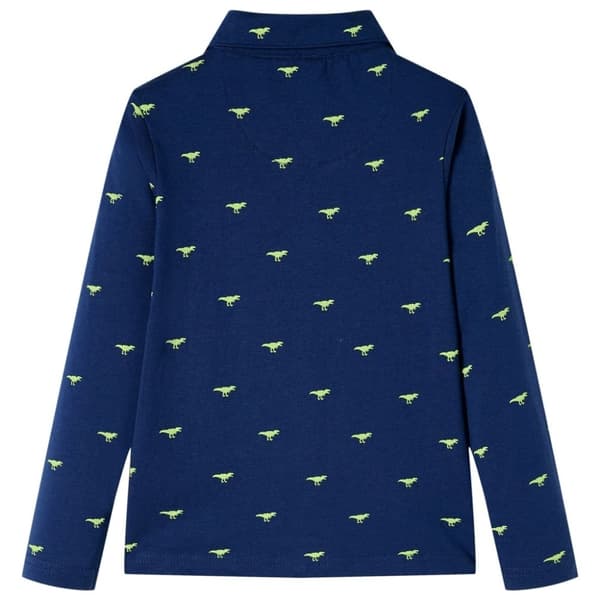 vidaXL T-shirt för barn marinblå 140