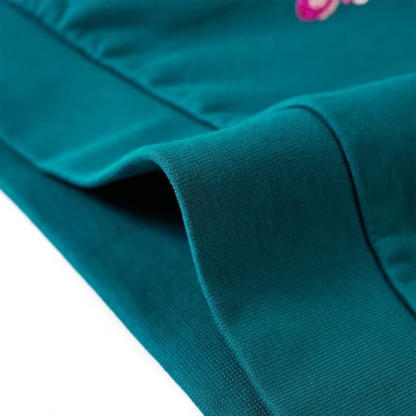 vidaXL Sweatshirt til børn str. 140 mørkegrøn