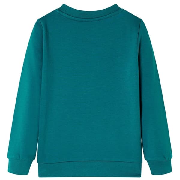 vidaXL Sweatshirt til børn str. 140 mørkegrøn