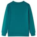 Miniatyrbillede 2 af 7: vidaXL Sweatshirt til børn str. 140 mørkegrøn