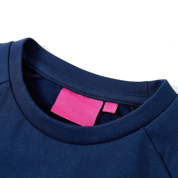 vidaXL Sweatshirt til børn str. 128 marineblå