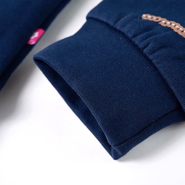 vidaXL Sweatshirt til børn str. 128 marineblå
