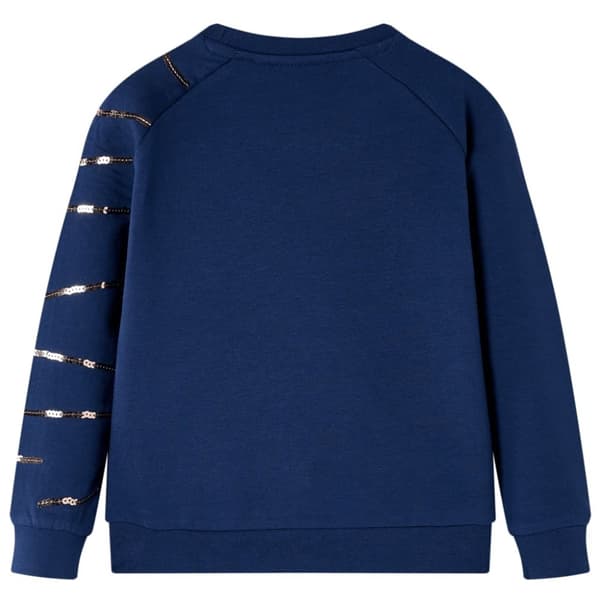 vidaXL Sweatshirt til børn str. 128 marineblå