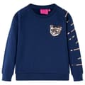Miniatyrbillede 1 af 7: vidaXL Sweatshirt til børn str. 128 marineblå