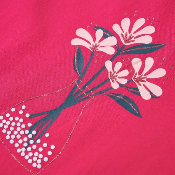 vidaXL Langærmet T-shirt til børn str. 116 pink