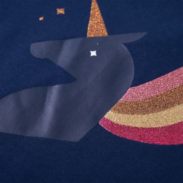 vidaXL Langærmet T-shirt til børn str. 140 marineblå
