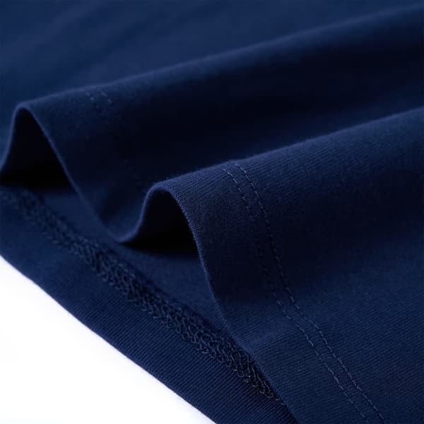 vidaXL Langærmet T-shirt til børn str. 140 marineblå