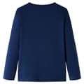 Miniatyrbillede 2 af 7: vidaXL Langærmet T-shirt til børn str. 140 marineblå