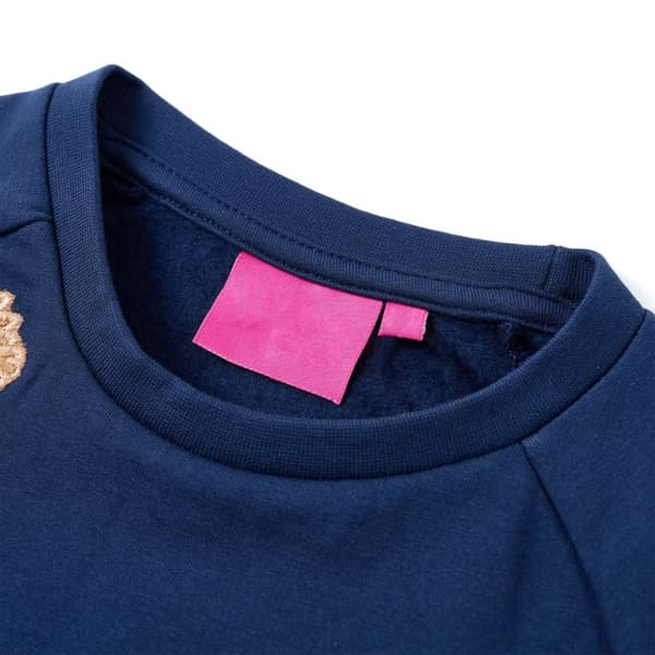 vidaXL Sweatshirt til børn str. 116 marineblå