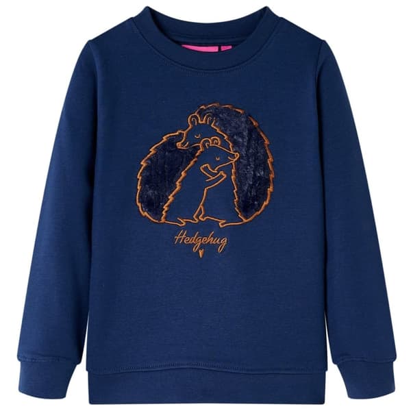 vidaXL Sweatshirt til børn str. 128 marineblå