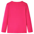 Miniatyrbild 2 av 7: vidaXL T-shirt med långa ärmar för barn stark rosa 116