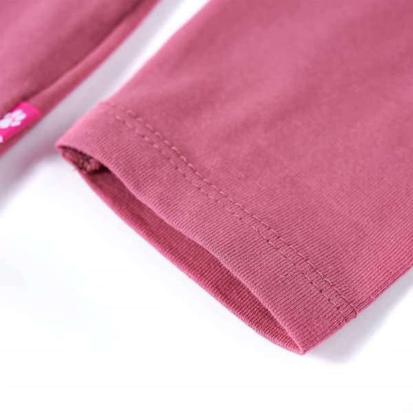 vidaXL T-shirt med långa ärmar för barn hallonrosa 116
