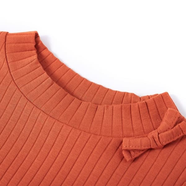 vidaXL T-shirt med långa ärmar för barn stark orange 92