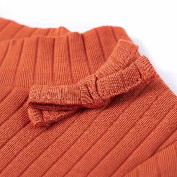 vidaXL T-shirt med långa ärmar för barn stark orange 92