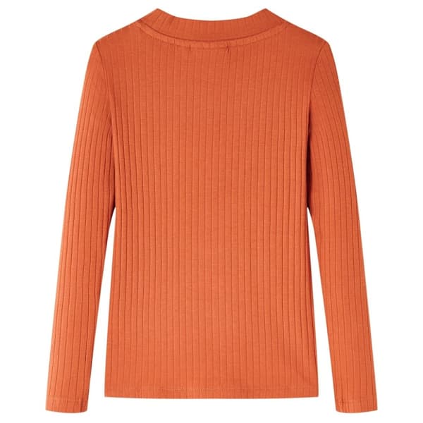vidaXL T-shirt med långa ärmar för barn stark orange 92