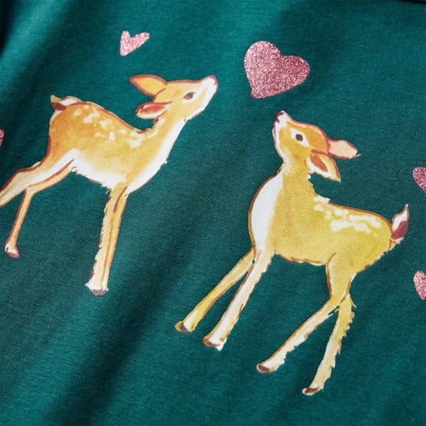 vidaXL T-shirt med långa ärmar för barn mörkgrön 104