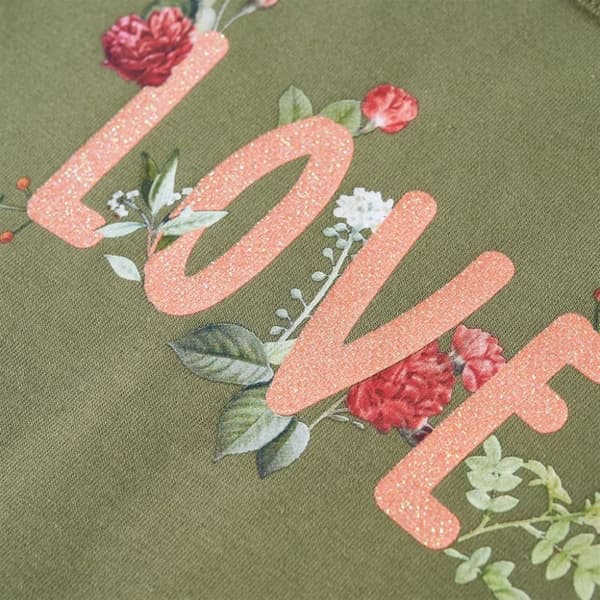 vidaXL T-shirt med långa ärmar för barn khaki 116