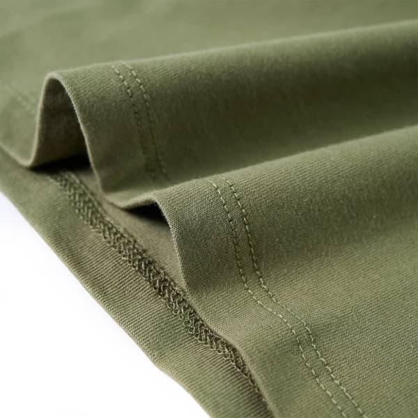 vidaXL T-shirt med långa ärmar för barn khaki 116