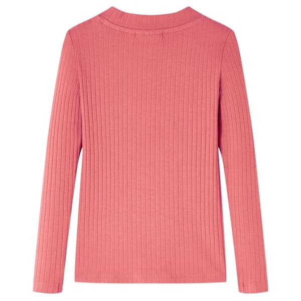 vidaXL T-shirt med långa ärmar för barn gammelrosa 128