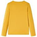 Miniatyrbillede 2 af 7: vidaXL Langærmet T-shirt til børn str. 140 mørk okkergul