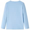 Miniatyrbillede 2 af 7: vidaXL Langærmet T-shirt til børn str. 116 lyseblå