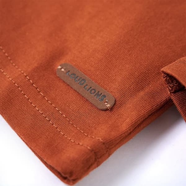 vidaXL T-shirt med långa ärmar för barn stark orange 92