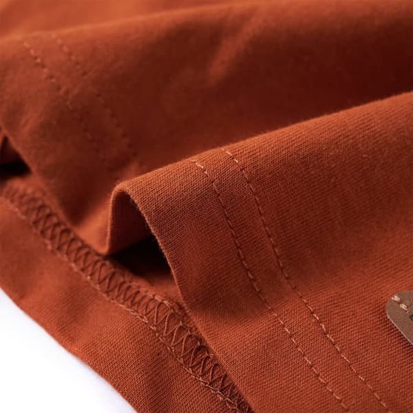vidaXL T-shirt med långa ärmar för barn stark orange 92