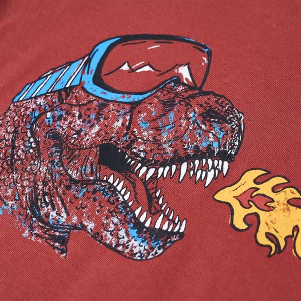 vidaXL T-shirt med långa ärmar för barn röd 92