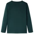 Miniatyrbillede 2 af 6: vidaXL Langærmet T-shirt til børn str. 104 cm mørkegrøn