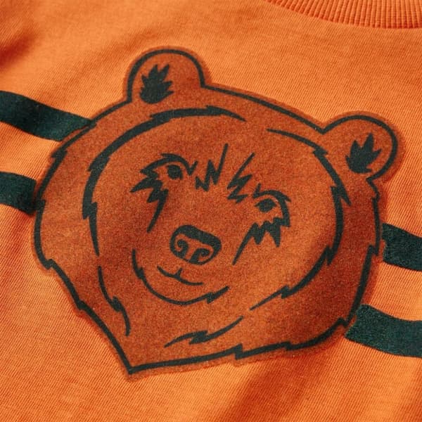 vidaXL Langærmet T-shirt til børn str. 140 cm orange