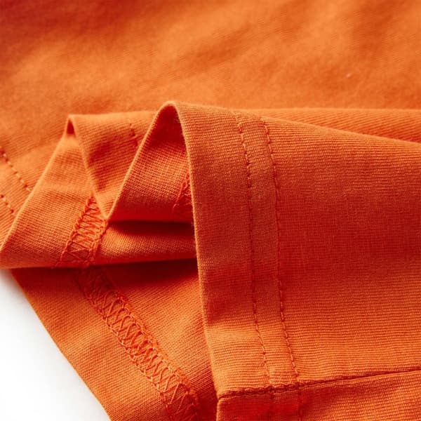 vidaXL Langærmet T-shirt til børn str. 140 cm orange