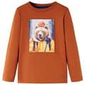 Miniatyrbillede 1 af 7: vidaXL Langærmet T-shirt til børn str. 92 cm orange