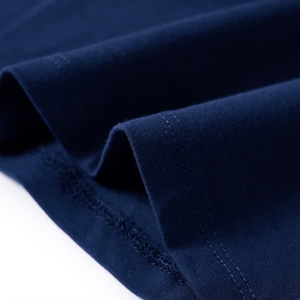 vidaXL Langærmet T-shirt til børn str. 128 marineblå