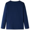 Miniatyrbillede 2 af 7: vidaXL Langærmet T-shirt til børn str. 116 marineblå