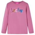 Miniatyrbild 1 av 7: vidaXL T-shirt med långa ärmar för barn hallonrosa 92