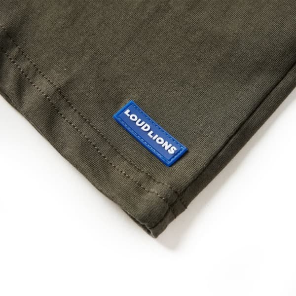 vidaXL T-shirt med långa ärmar för barn khaki 104