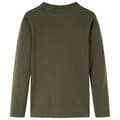 Miniatyrbild 2 av 7: vidaXL T-shirt med långa ärmar för barn khaki 104