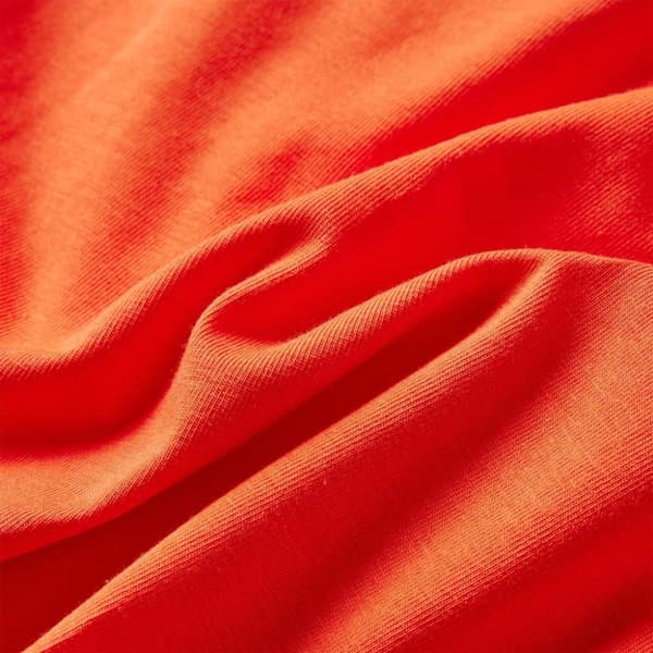 vidaXL T-shirt med långa ärmar för barn mörk orange 92