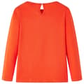 Miniatyrbild 2 av 8: vidaXL T-shirt med långa ärmar för barn mörk orange 92