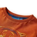 Miniatyrbillede 3 af 7: vidaXL Langærmet T-shirt til børn str. 92 rustfarvet