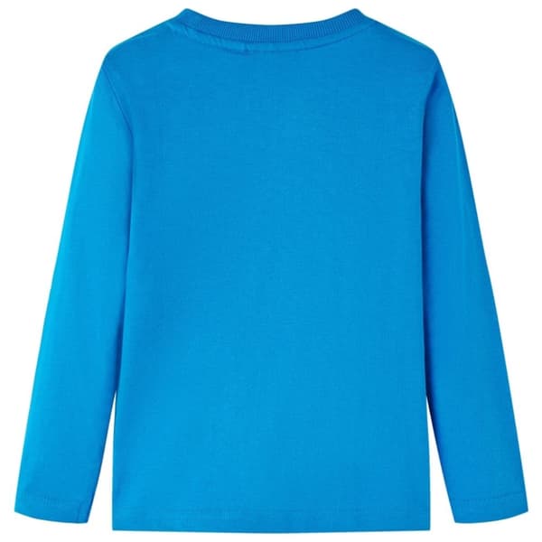 vidaXL Langærmet T-shirt til børn str. 116 koboltblå